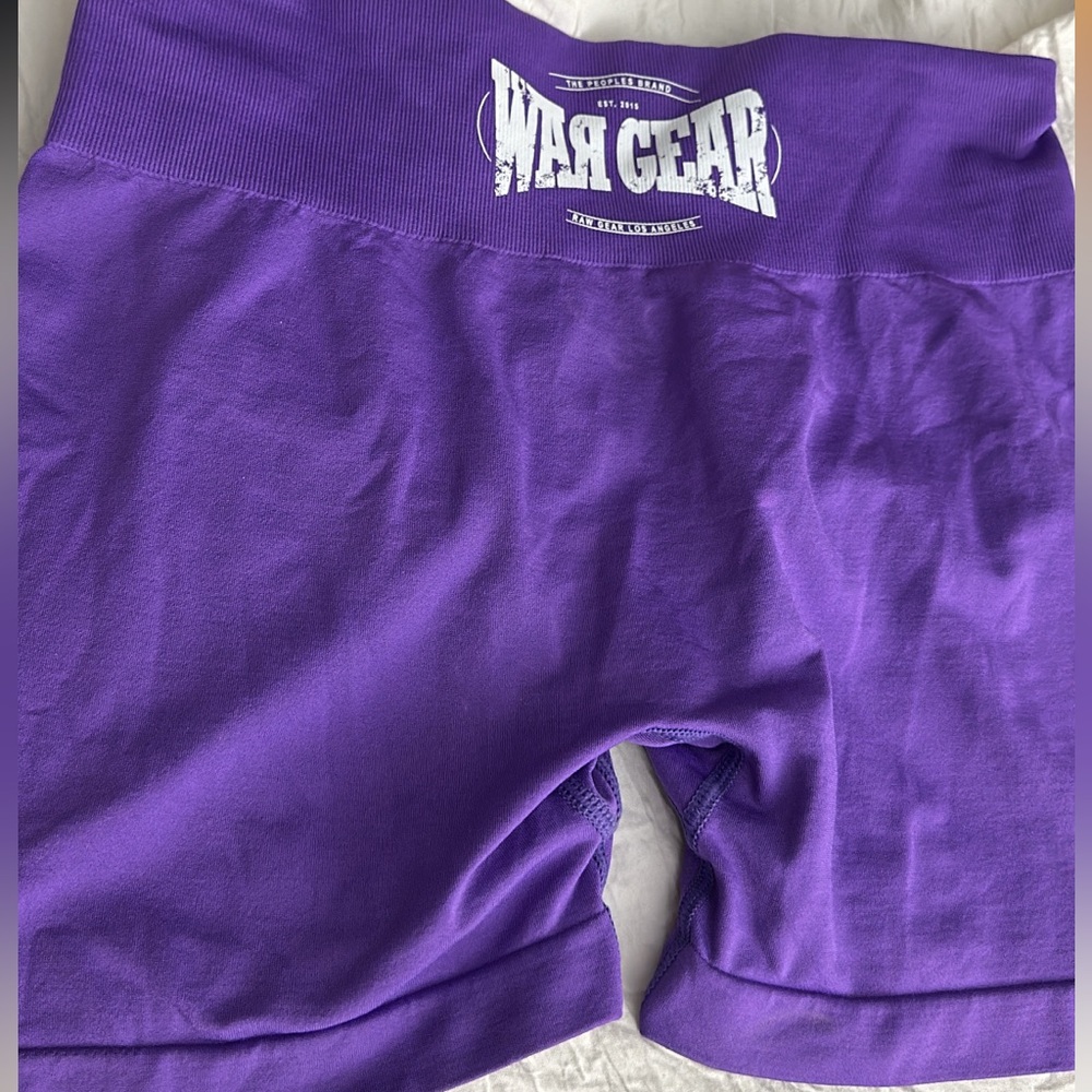 rawgear deep purple shorts with scrunch